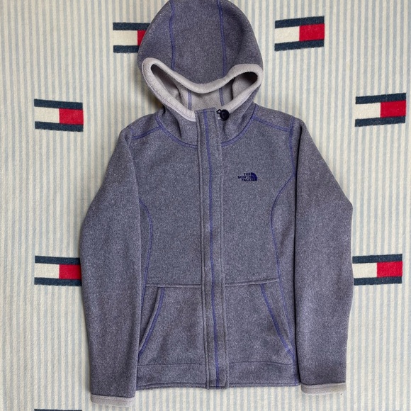 The North Face Full Zip Hooded Jacket Grey Size XS main image 1